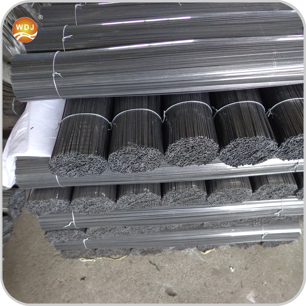 Making sweeper brush bristle flat steel wire