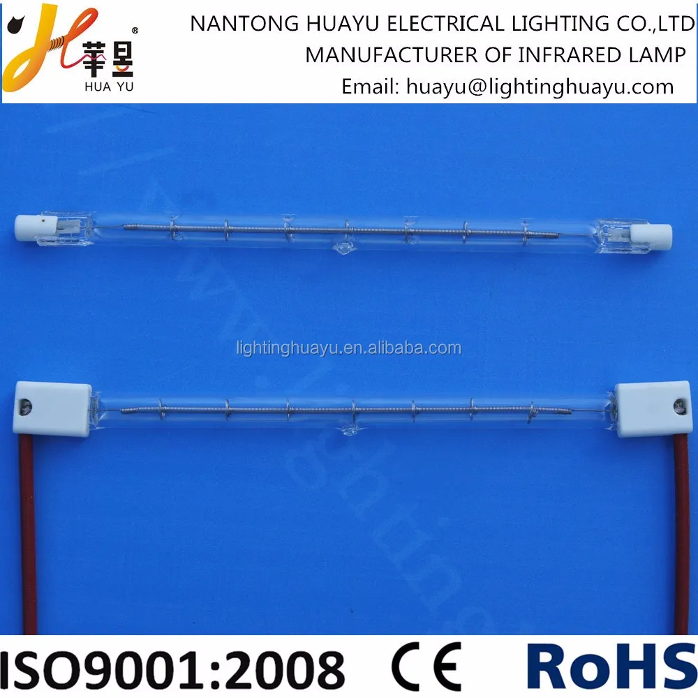 Nantong Huayu Коротковолновая инфракрасная лампа вольфрамовая галогенная 1000