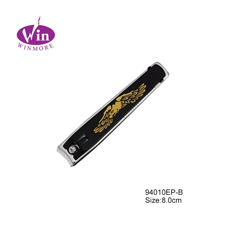 pedicure toe nail clipper nail cutter with electronic coating rubberized painting with silicone cover