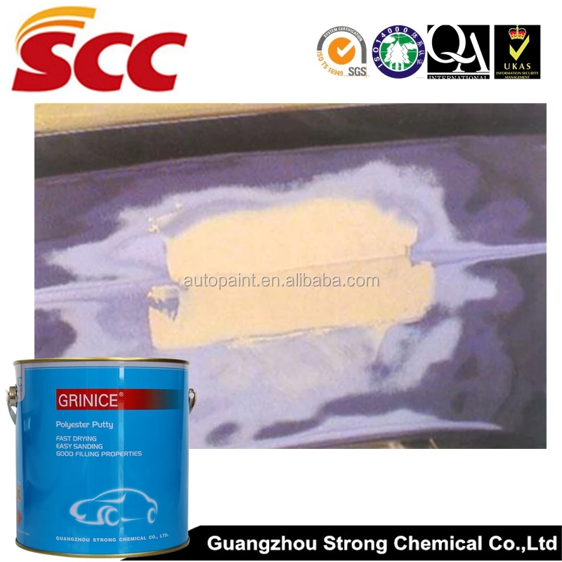 Auto paint usage BPO system light weight polyester putty