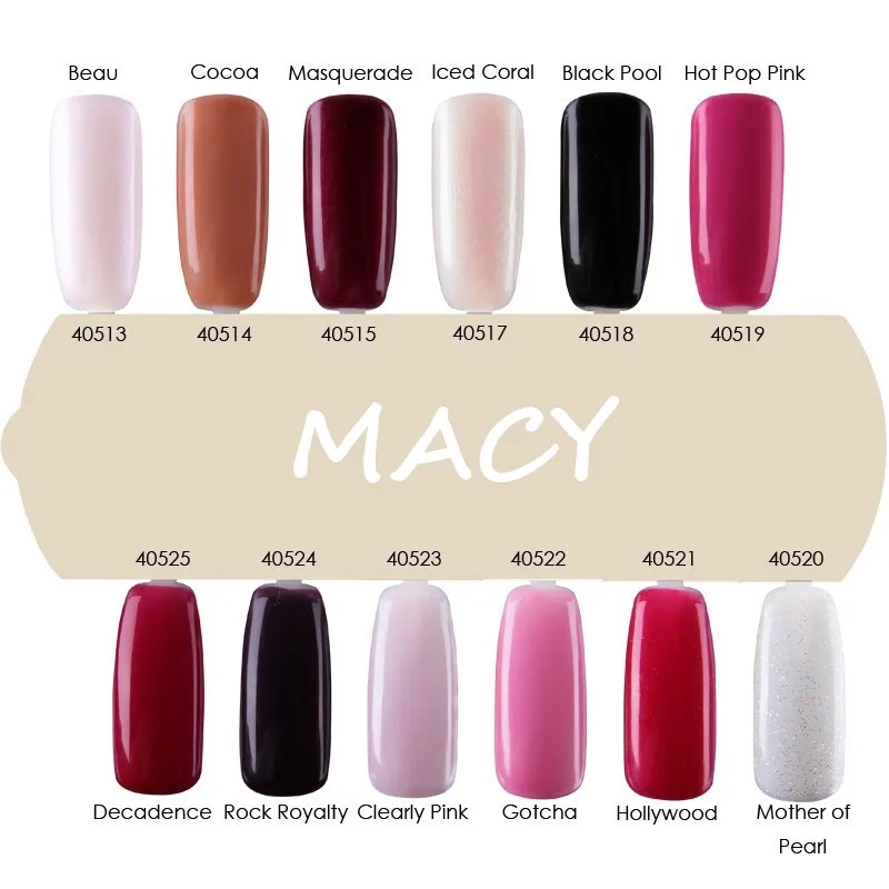 Macy довольно цвета для ногтей уф геля для лака для ногтей гель гелевых ногтей, китай глазури оптовая лак для ногтей лак