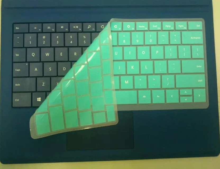 Цветной силиконовый чехол для клавиатуры microsoft surface pro 3