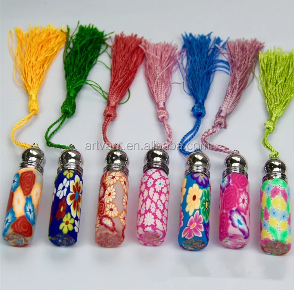 5ML Perfume Clay Roller Bottle Polymer Clay Empty Small Refillable Roll on Bottle For Essential Oil