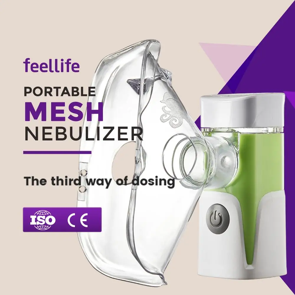 portable ultrasonic mesh nebulizer Feellife manufacturer Mesh Nebulizer machine to prevent cross infection