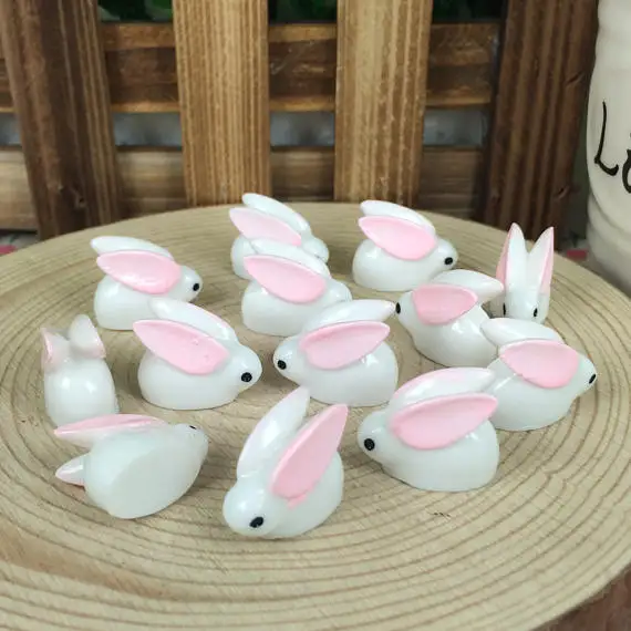 Resin Flatback Flat Back Cabochon Kawaii DIY Resin Craft Decoration Mini Cow Fairy Garden Miniatures Terrarium Figurines