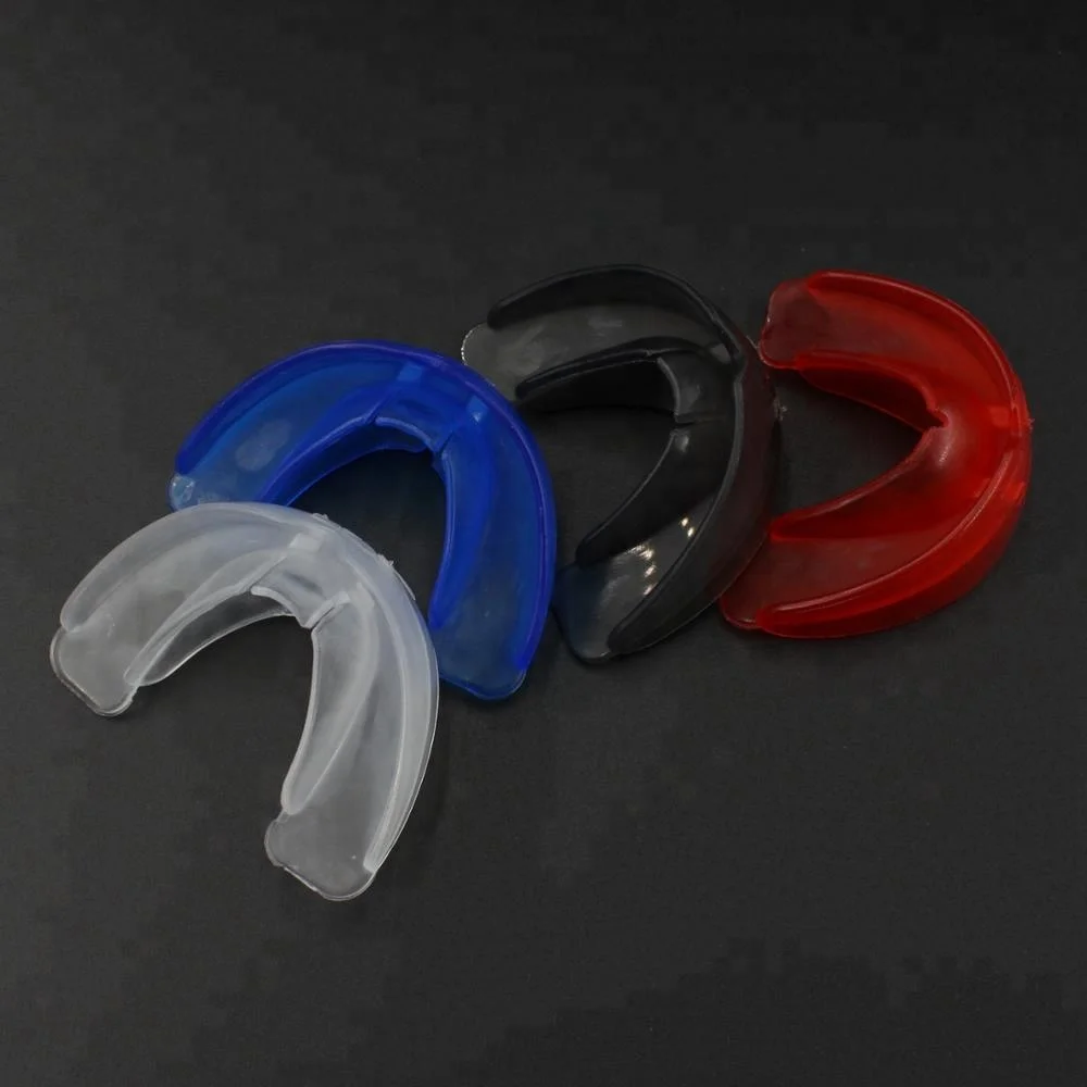 Plastic Two Layers Basketball Mouth Guard Soft EVA Hygiene Storage Case, Color Printed Paper Box or Blister Card Rizhao Fitness