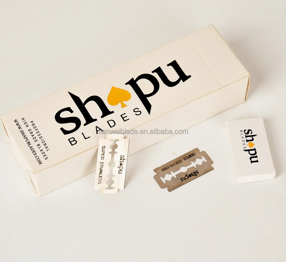 Super quality sharp platinum coating safety sweden stainless steel shaving blade/razer blade