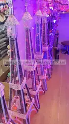 LDJ531 modern metal and crystal Eiffel Tower decoration