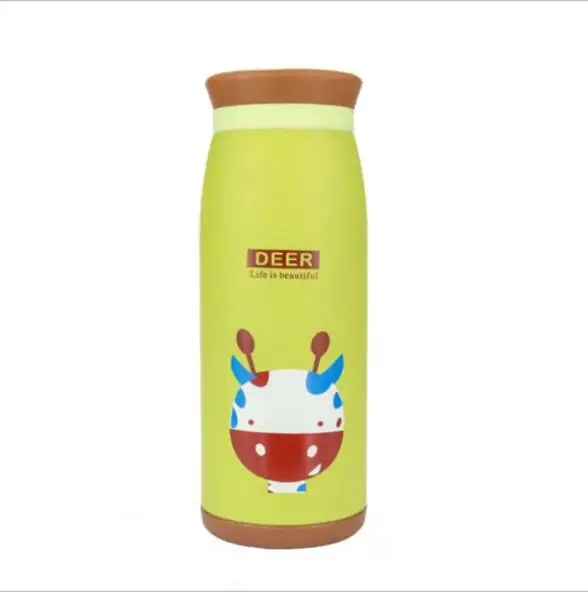 Cartoon Kids Thermos Vacuum Insulated Belly Cup Water Bottle Straight Flask Tumbler Stainless Steel Insulated Drinking Thermos