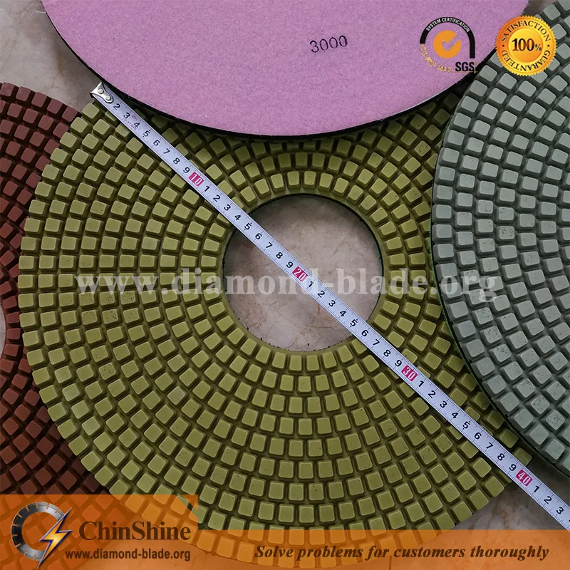 Manufacturer made big size 400mm diamond polishing pad for floor polishing machine