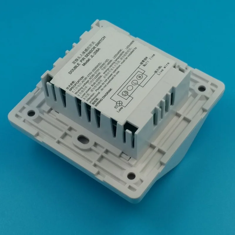 
Dual Probe Wide Range Detection PIR Sensor motion Switch adjustable sensitivity delay distance Intelligent timing AC90~300V 