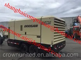 XHP750 ,750CFM, HIGH PRESSURE COMPRESSOR, 350psig, Doosan china, mobile air compressor. diesel engine
