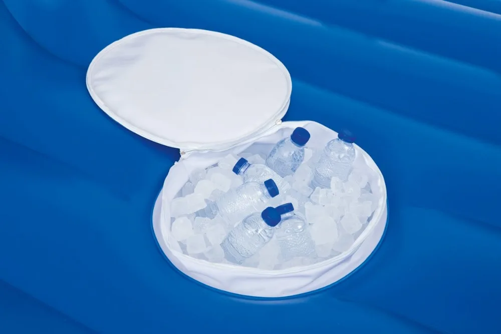 New product Bestway 43134 inflatable 4 person lounge mattress pool float with sun shade