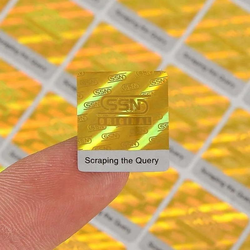 
Laser hologram Security Packing material and 3D sticker label 