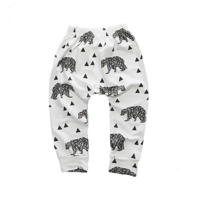 
INS Spring Autumn Hot Selling Cotton Baby Boy Girl Harem Trousers Printed Infant Clothing Toddler Clohth Leisure Harem Pants 