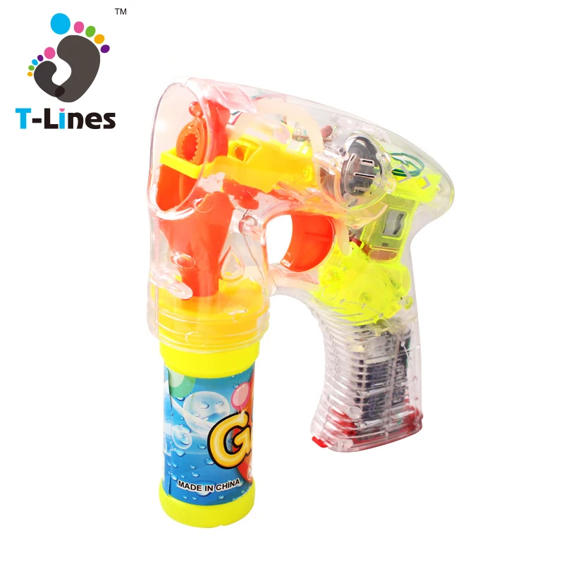 Outdoor kids toy transparent wedding bubble gun