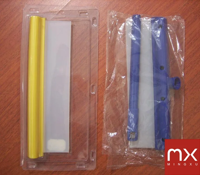 BLUE Handle Aqua Hydra Water Wash Flexible Silicone Blade Squeegee Scraper 31cm