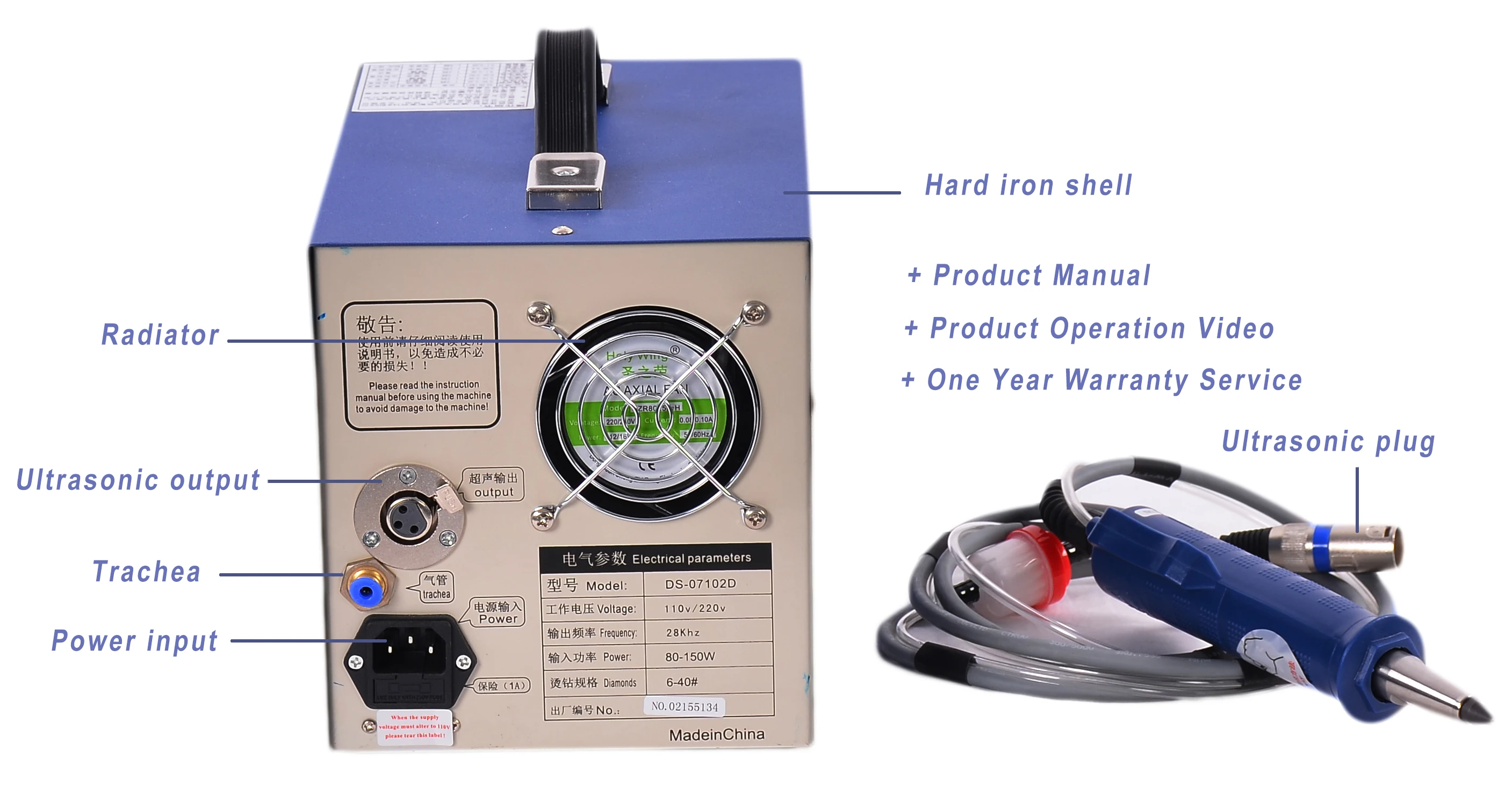 Ультразвуковая машина для горячей фиксации горного хрусталя DS07102, завод в Гуанчжоу