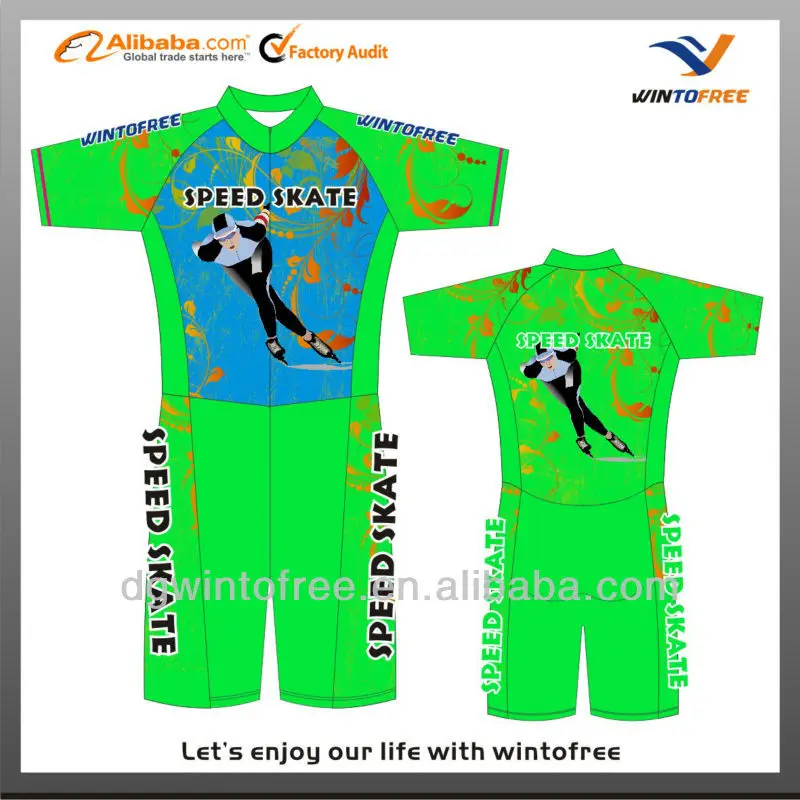 OEM sublimation inline skating skin suit for kids