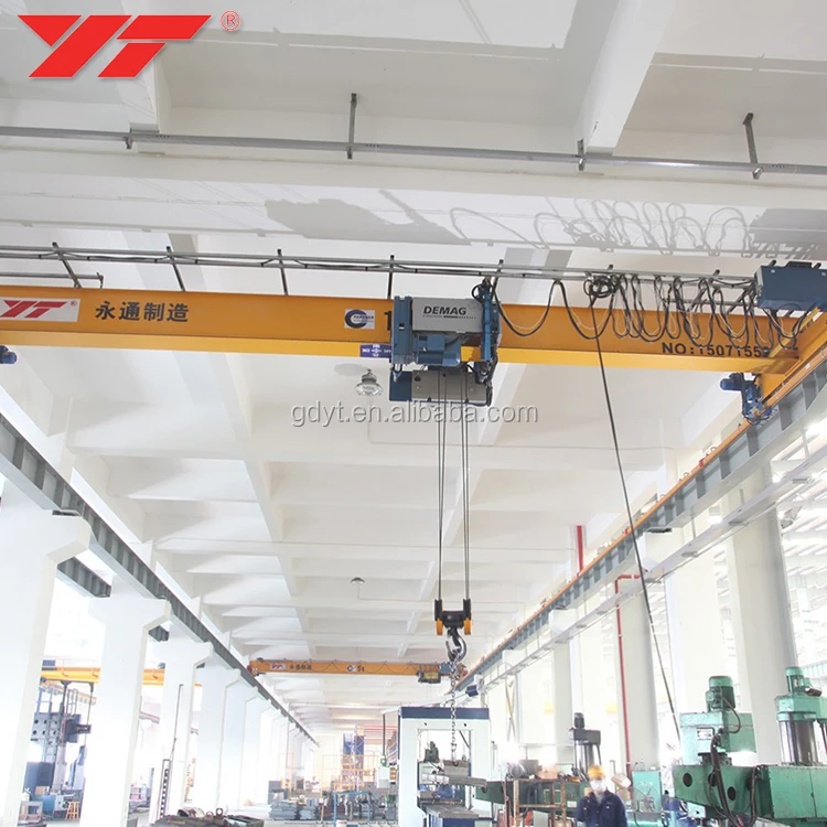 10ton European style Single-girder bridge crane