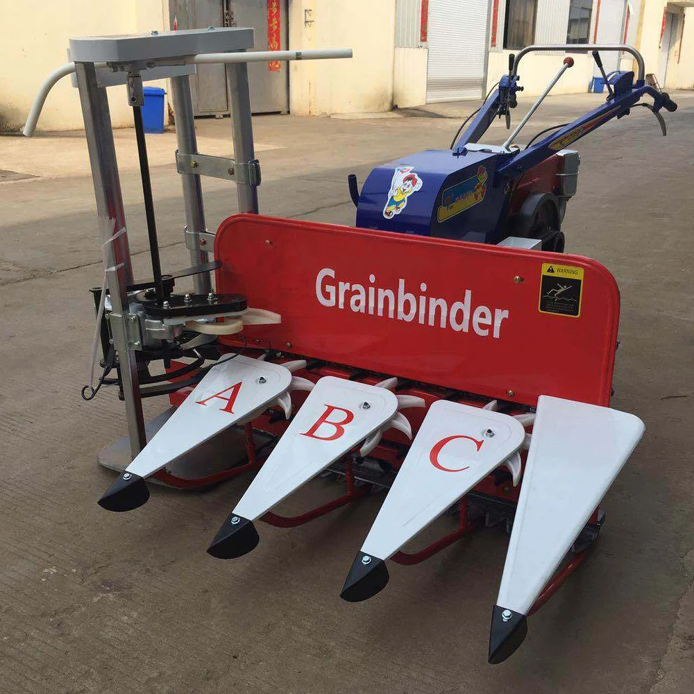 Mini Rice Paddy Cutting Machine Grain Reap Binder Wheat Reaper For Sale