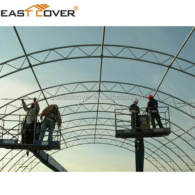 big hay storage truss shelter