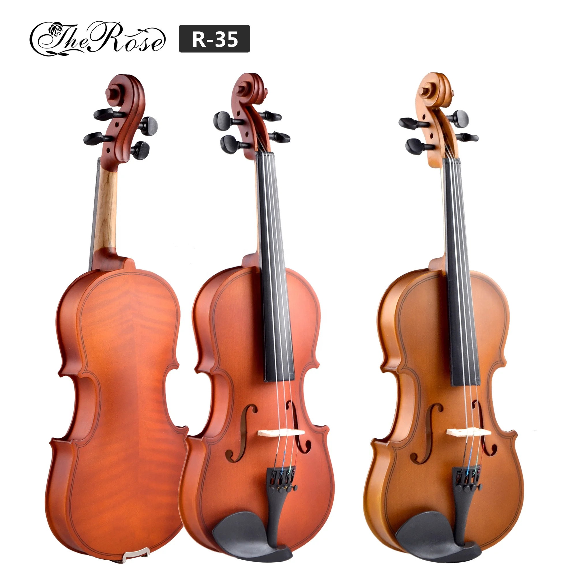 Cheap price high quality spruce top tiger maple back & side violin with free case bow rosin