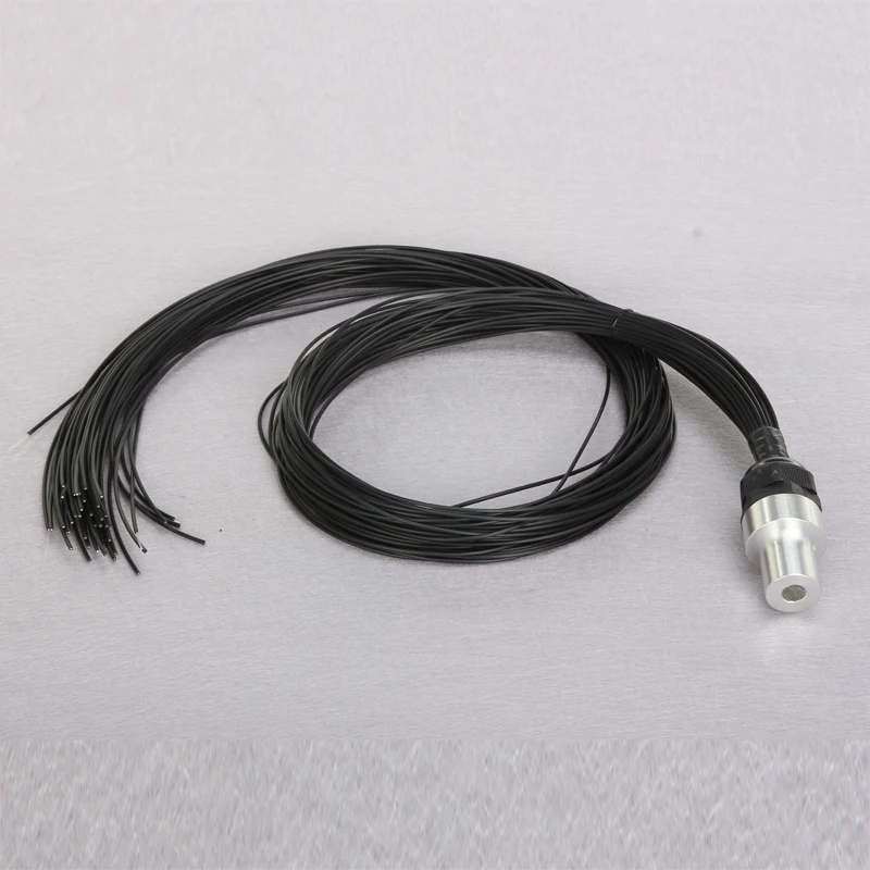 Amazon hot sale mitsubishi PEOF-2.0mm pmma end glow fiber optic cable with black jacket diy led pool light kits