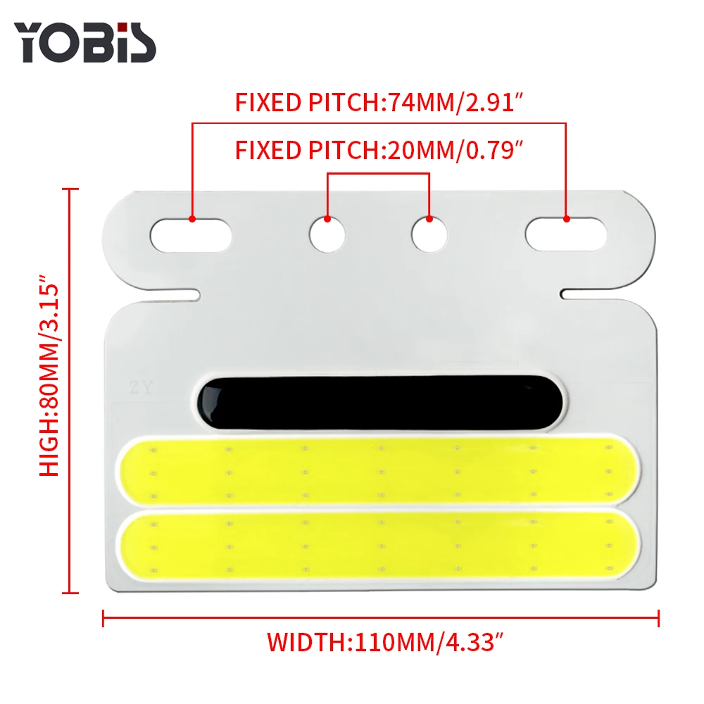 Yobis Car Semi-mounted Width Indicator Turn Signal Light LED 24v led lights trucks for COB Side light Waterproof Sidelight