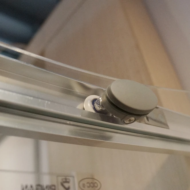 KMRY Customized Corner Curved Arc Tempered Glass Sliding Bathroom Shower Cabin Enclosure Room KT6709