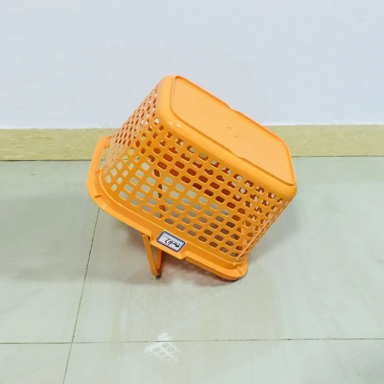 24L plastic folding laundry basket,  sort laundry basket