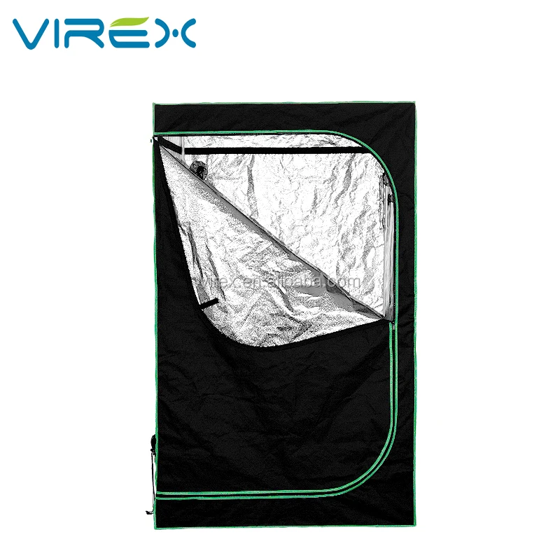 120x120x200 CM Virex Black Hydroponic Mylar 600D Indoor Garden Grow Tent