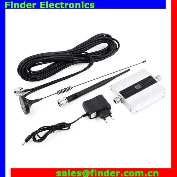 Mini GSM repeater,GSM mobile network signal booster+power adaptor+outdoor sucker antenna with 10m cable+indoor whip antenna