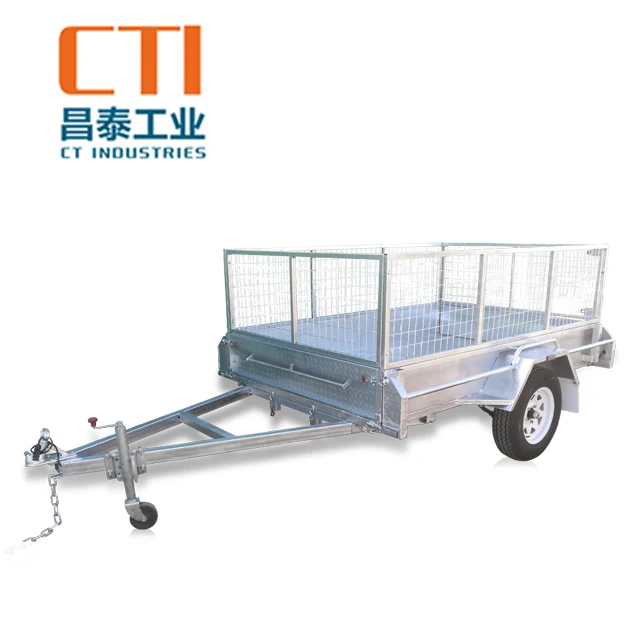 
6X4 Standard Hot Dipped Galvanized Box Trailer For Sale 