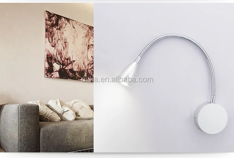 Export Quality Led Hotel Gooseneck Wall Lamp Aluminum Energy Saving Modern Led Lamp Flexible Night Stars Bedroom Lamp