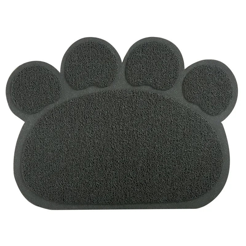 45x60 см Темно-Серый моющийся PVC pet столовых коврик для кормления тренировочные наполнитель для кошачьего туалета коврик