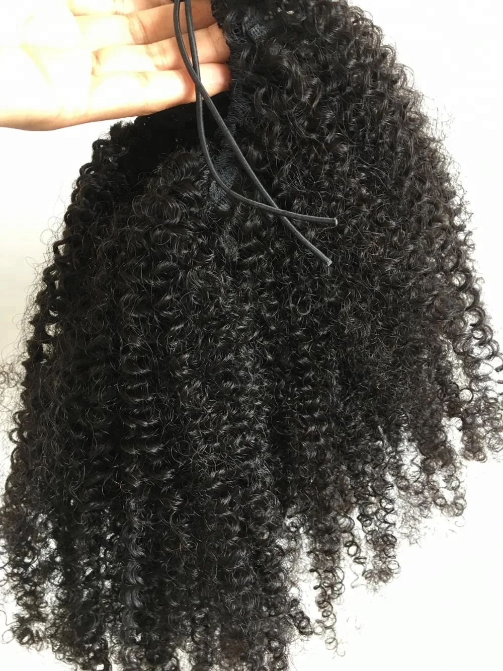 new products 100% virgin hair kinky curly ponytail