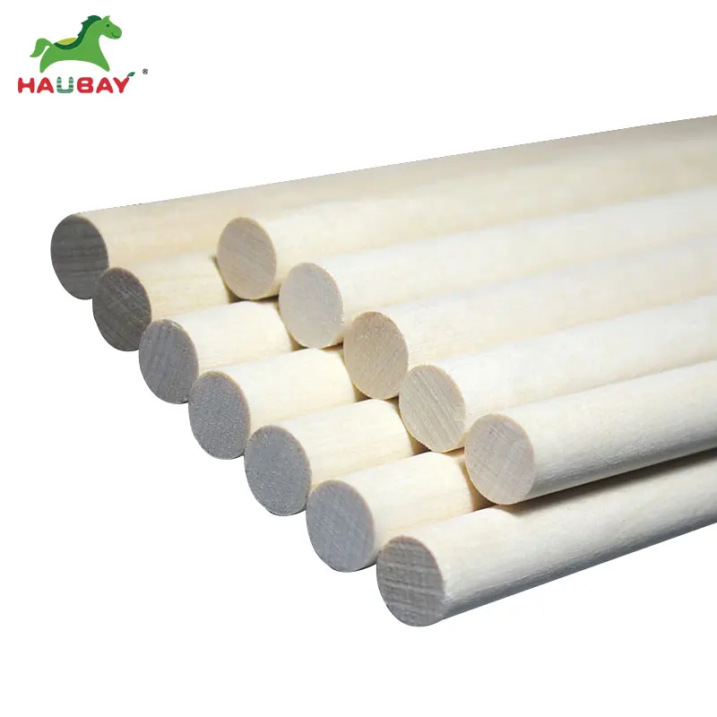 Birch Wood Birch Dowel Round sticks for Model Material Aircraft hobby Craft Wood DIY Material China Factory