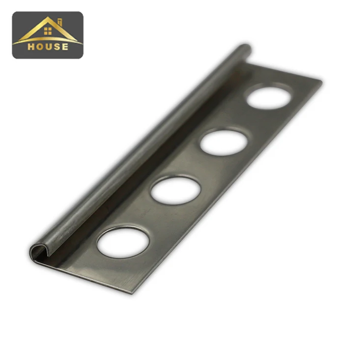 Decorative silver stainless steel angle tile trim profiles floor tile edge trim