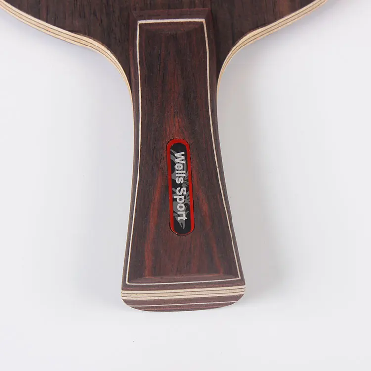 Professional Ebenholz  Pure Wood Table Tennis Racket  Blade  At Factory Price