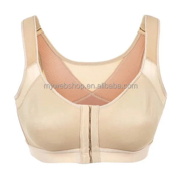 Professional Shockproof Level 3 Front Closure and Stable Cross Back Strap seamless push up bra yoga sport bra young girls bra