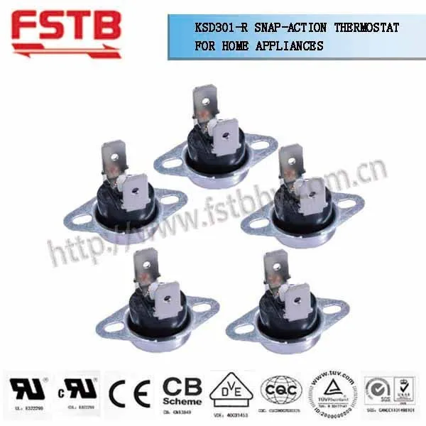 
KSD301-R SERIES SNAP ACTION HEATING THERMOSTAT 