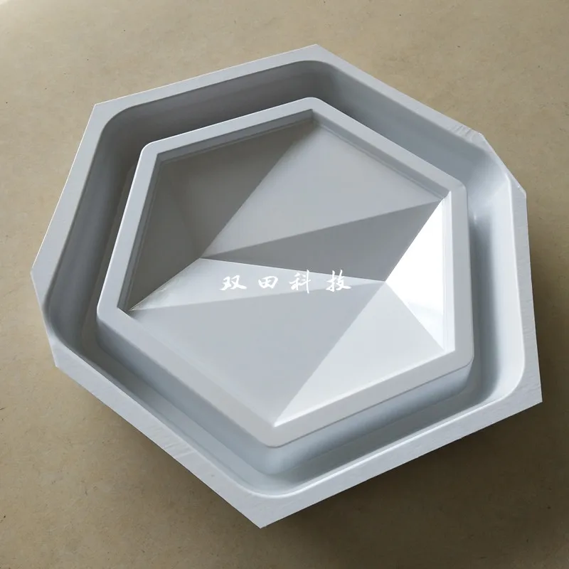 
Factory-supplied plastic 3D hexagon decorative art wall panels thick sheet vacuum forming service 