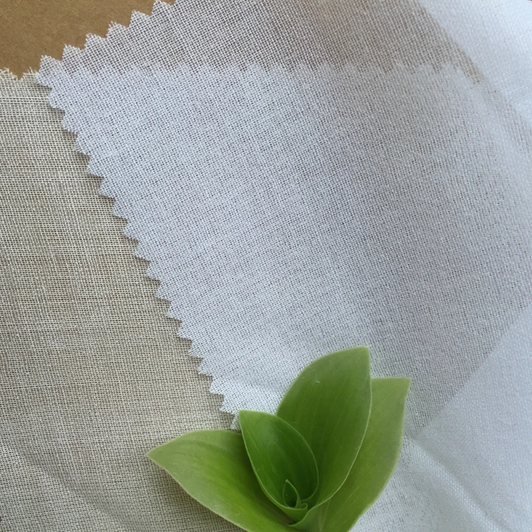 Custom Weight Garment 100% Cotton Woven Fusible Interlining