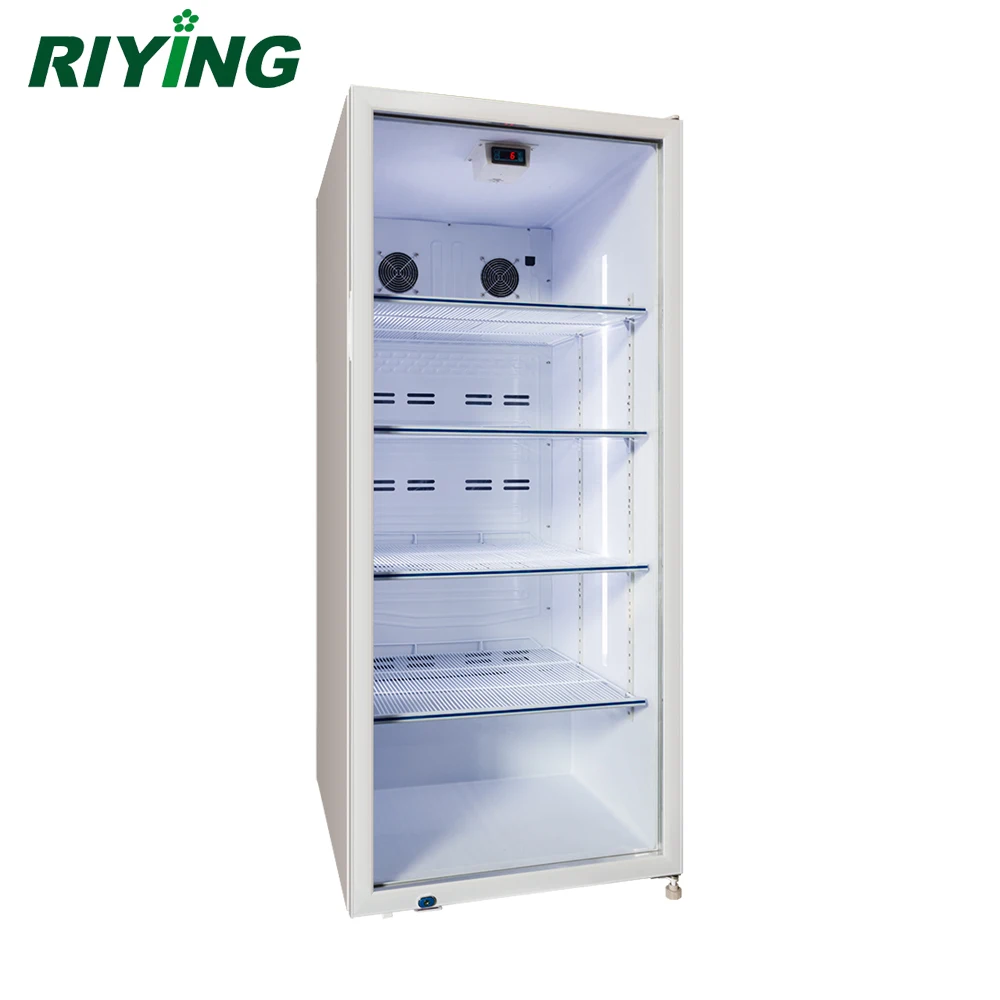 Commercial Upright Glass Door Showcase Display Freezer for Cold Drink