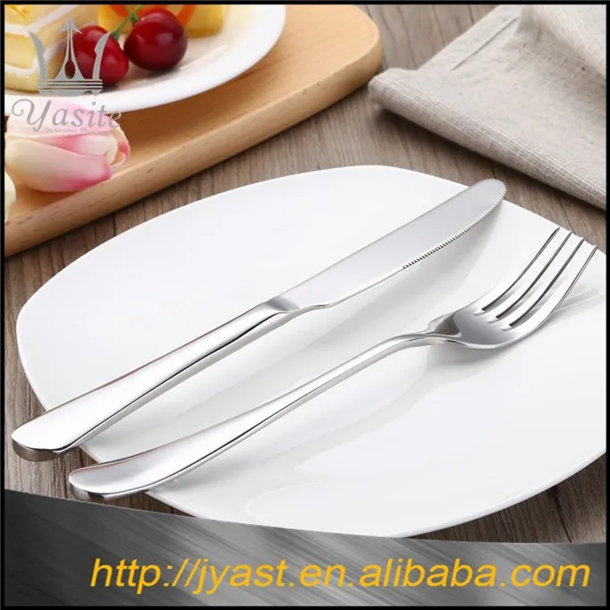 Stainless Steel Cutlery Set Restaurant Hotel used Spoon and Fork Set