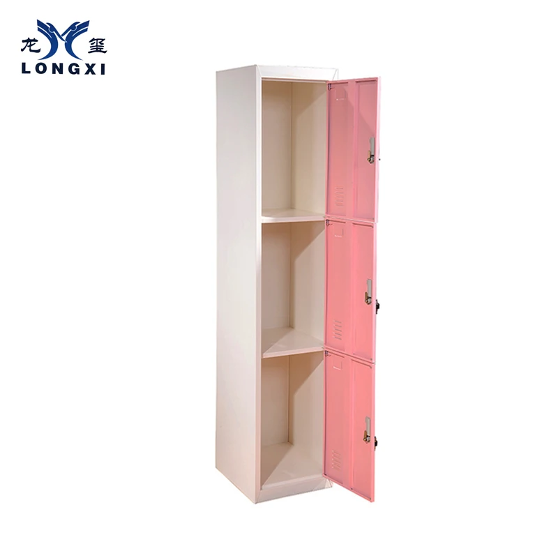 3 Door High Quality Stainless Steel Locker Wardobe