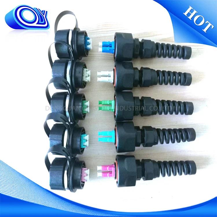 ODVA SC UPC/APC outdoor fiber optic waterproof reinforced connector ip68 ip67 nsn dlc waterproof fiber connector