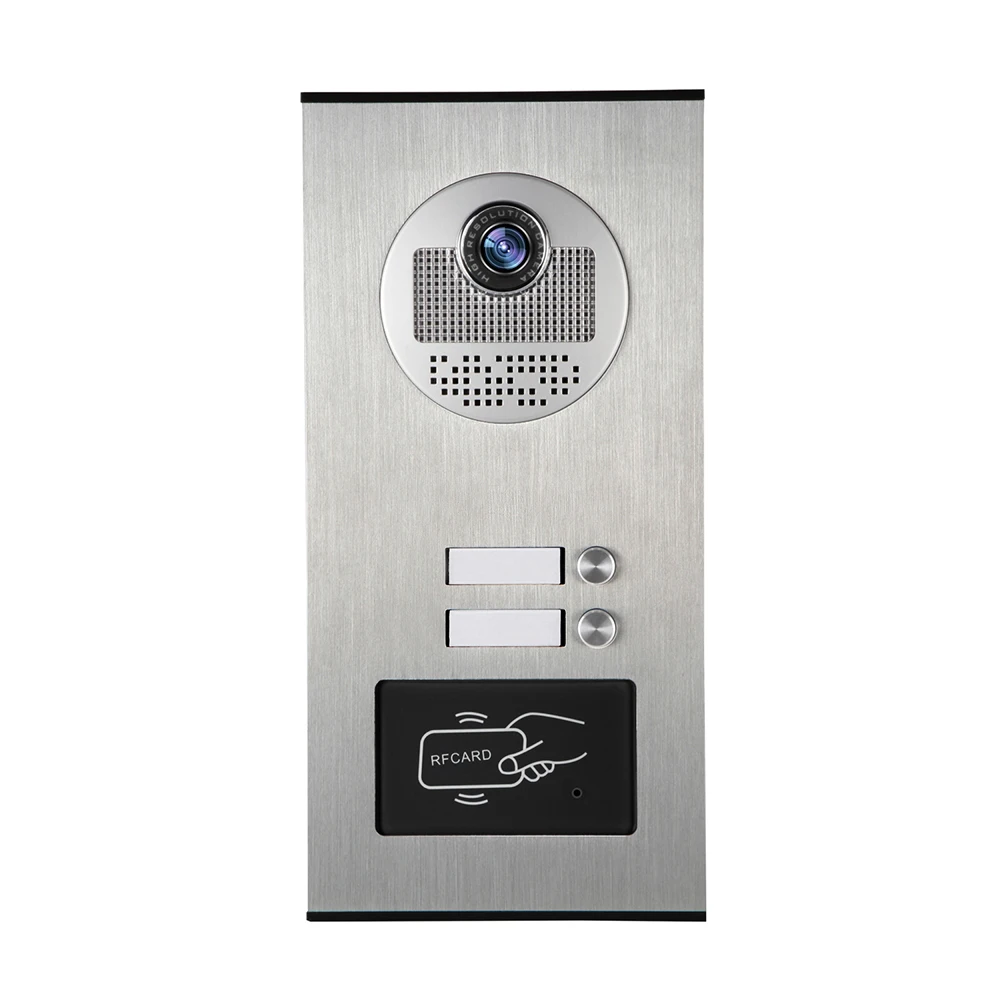 Wired Apartment Video Doorphone TFT-LCD Color Screen Dual-Way Intercom ,Monitor ,Unlock With Night Vision Camera