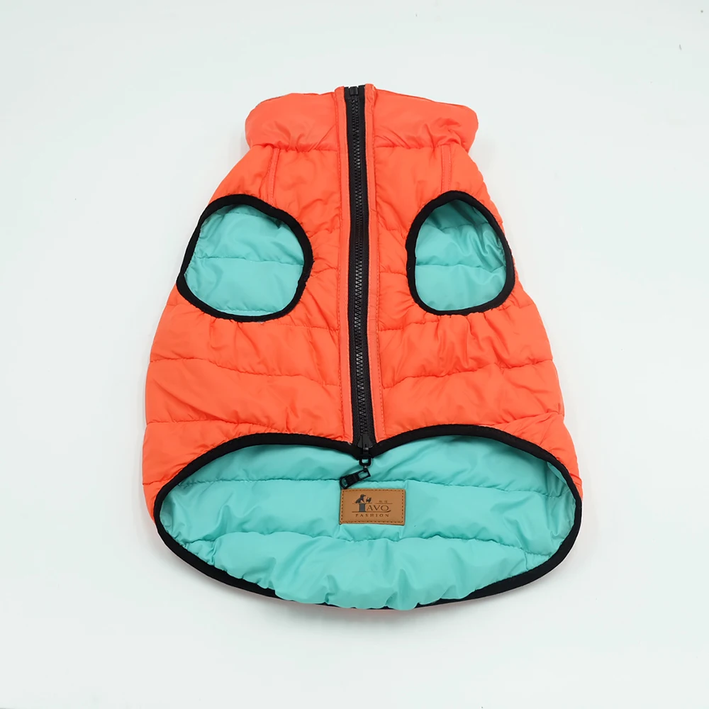 
Windproof Dog Coat Cold Weather Warm Dog Jacket Reversible jacket 